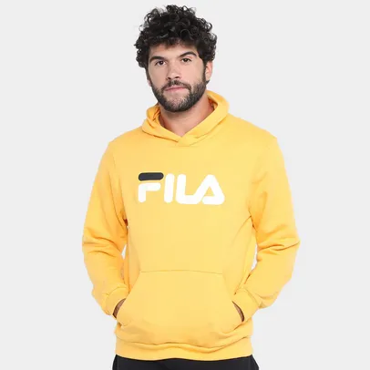 [Com Cashback R$83] Moletom Fila Letter Capuz Masculino - Tamanho P ao EGG