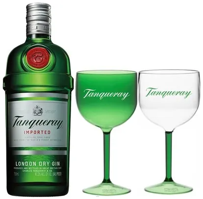 Gin Tanqueray 750 ml + 2 Taças