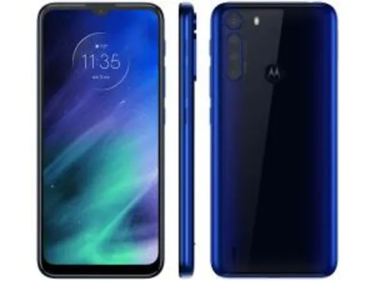 [APP+CLIENTE OURO] Smartphone Motorola One Fusion 64GB Azul Safira - 4G 4GB RAM Tela 6,5” R$1227