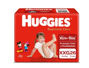 Fralda Descartável Infantil Huggies Supreme Care XXG Pacote 26 Unidades