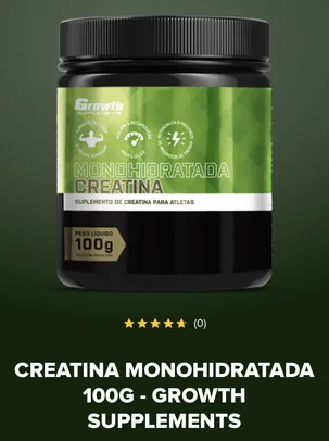 Creatina Monohidratada 100g - Growth Supplements 