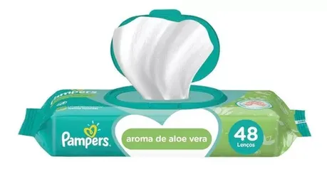 Toalhinhas Umedecidas Pampers Aloe Vera Com 48