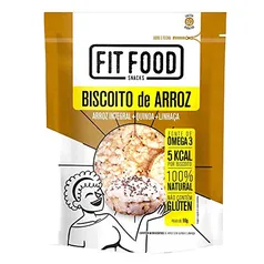 Biscoito de Arroz (Quinoa + Linhaça) 90g Fit Food