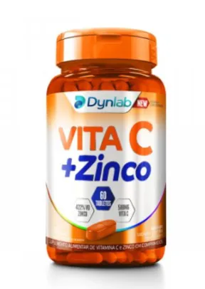 Suplemento Alimentar Vita C 500mg + Zinco com 60 tabletes