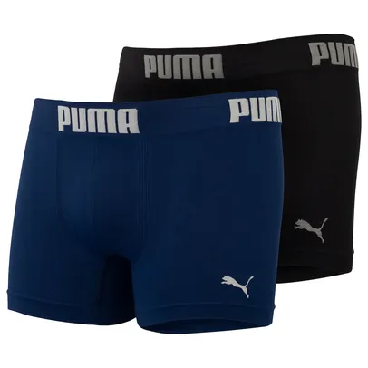 Kit de Cuecas Boxer sem Costura Puma com 2 Unidades - Adulto