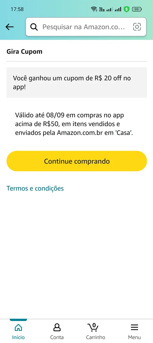 Imagen na descrição da promoção