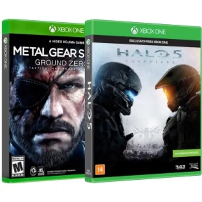Halo 5 Guardians + Metal Gear Solid V: Ground Zeroes R$ 84,80