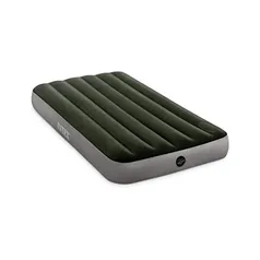 Intex Dura-Beam Standard Series Downy Airbed com bomba de pé embutida, solteiro