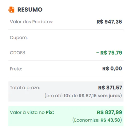 Imagem na descrição da promoção