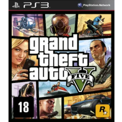 [Extra] Jogo Grand Theft Auto V - PS3 - R$ 99,90