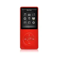 Leitor de MP3 com slot para micro cartão SD 8 GB Preto  -  RED -R$68