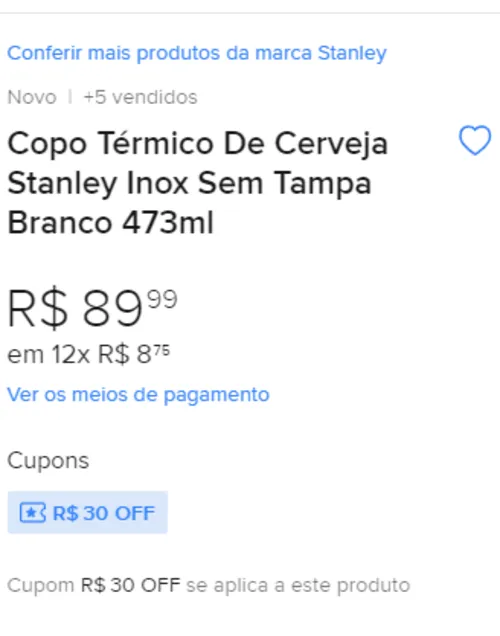 Imagem na descrição da promoção