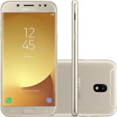 Smartphone Samsung Galaxy J5 Pro Dual Chip Android 7.0 Tela 5,2" Octa-Core 1.6 GHz 32GB 4G Câmera 13MP - Dourado | R$800