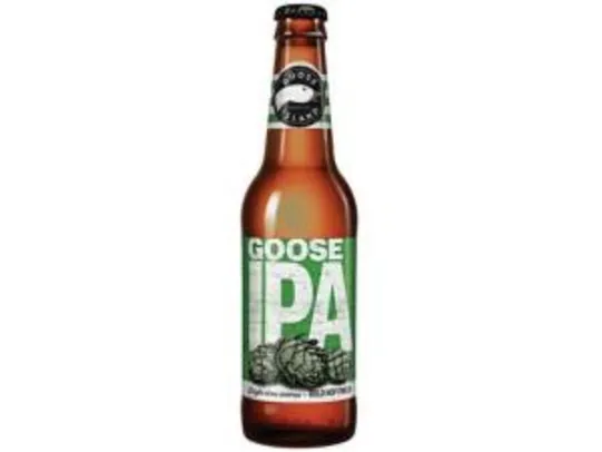 10 Cervejas Goose Island IPA - 355ml - (R$ 3,43 unidade) + Jogo de 6 taças | R$81