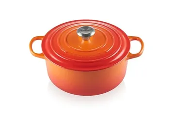 LE CREUSET Panela Redonda, 26 Cm - Signature, 2117726, Laranja