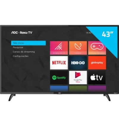 AOC ROKU TV 43" LED SMART TV FULL HD | R$1600