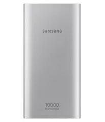 Bateria Externa Samsung 10.000MAh Carga Rápida - Prata | R$90