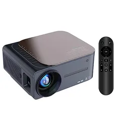  Projector 2.4G/5G WiFi BT5.0 Android 9.0(2G+16G) Suporte Tela de 200 polegadas/Decodificação de vídeo 8K/Sincronização sem fio Tela/Correção Keystone