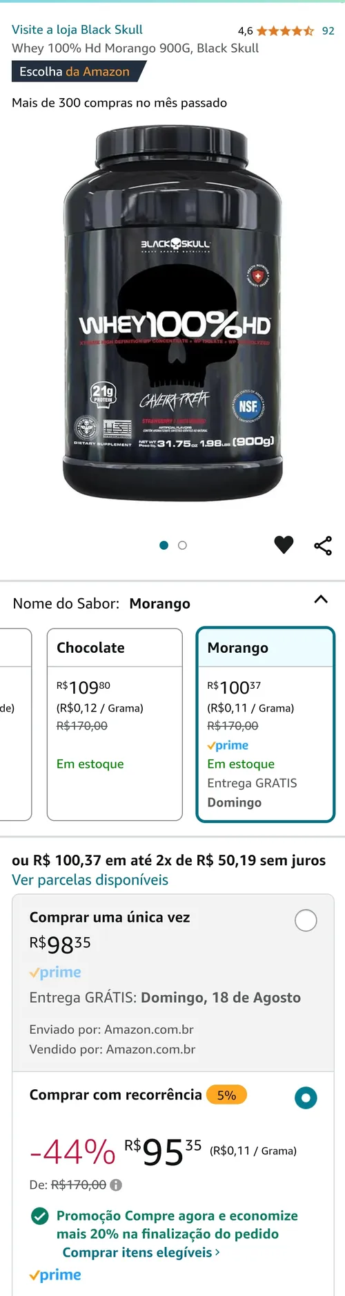 Imagem na descrição da promoção