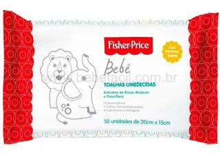 Toalhas Umedecidas Com Perfume 50 Unidades (0m+) - Fisher Price