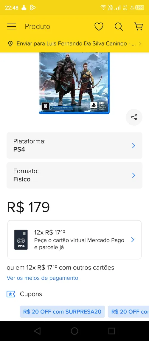 Imagem na descrição da promoção