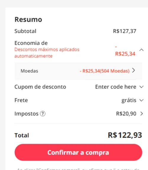 Imagem na descrição da promoção