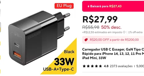 Imagem na descrição da promoção