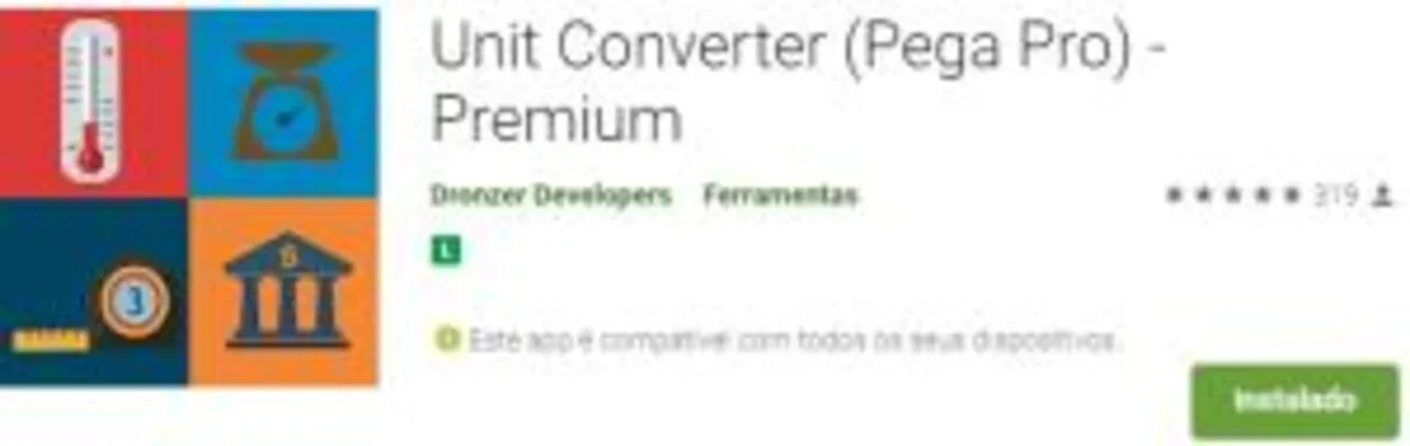 Conversor Completo - Unit Converter (Pega Pro) Grátis (Antes R$31)