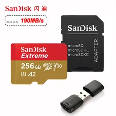 Cartão de memória flash SD U3 4K V30 Micro SD cartões Sandisk Extreme micro de 32Gb a 1Tb