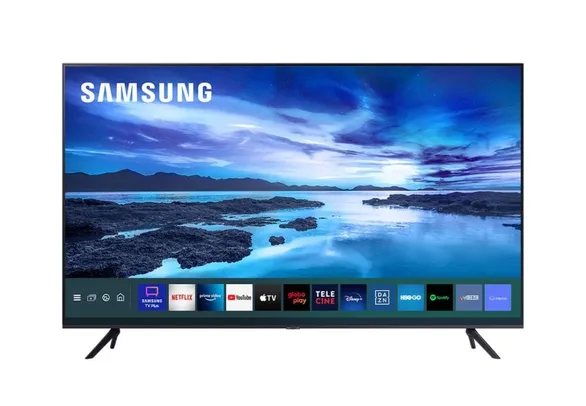 [FastPrime R$2553] Smart TV Samsung 58" UHD Processador Crystal 4K 58AU7700 Tela sem limites Visual Livre de Cabos