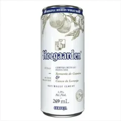 [Regiões selecionadas L6P4] Cerveja Witbier Semente de Coentro & Casca de Laranja Hoegaarden Lata 269ml | R$3,66