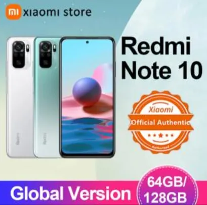 [NOVO USUÁRIO] Smartphone Redmi Note 10 64GB | R$915