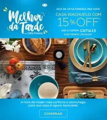 15% de desconto na categoria "casa" da Riachuelo