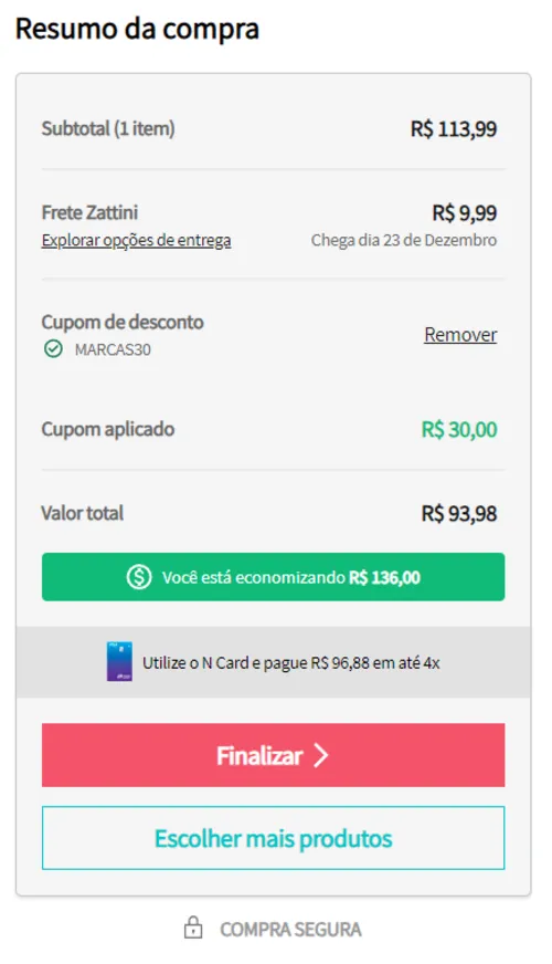 Imagem na descrição da promoção