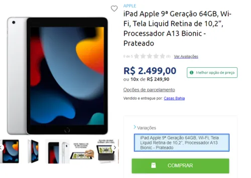 Imagem na descrição da promoção