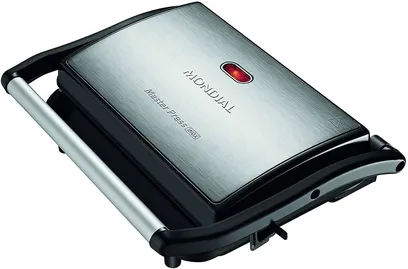 Foto do produto Grill e Sanduicheira Master Press Mondial Preto/Inox PG-01