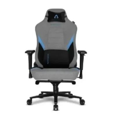 Cadeira Gamer Alpha Gamer Phenix Fabric, Tecido, Até 150kg, Apoio de Braço 4D, Reclinável, Preto e Azul - AGPHENIX-F-GRY-BK-BL