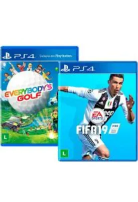 Combo Everybody's Golf + FIFA 19 - Mídia física PS4 [20% de AME]