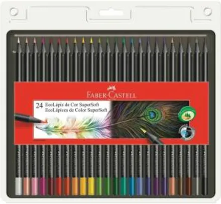 [BUG] Lápis Redondo EcoLápis Supersoft, Faber Castell 120724SOFT - Pacote de 6 R$79