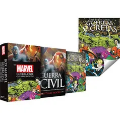 [1ª Compra] Box Marvel - Guerra Civil / Guerras Secretas - 1º Ed. + Poster - R$16