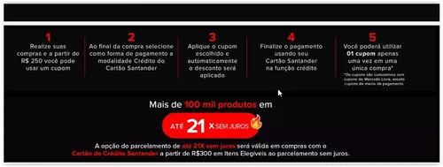 Imagem na descrição da promoção