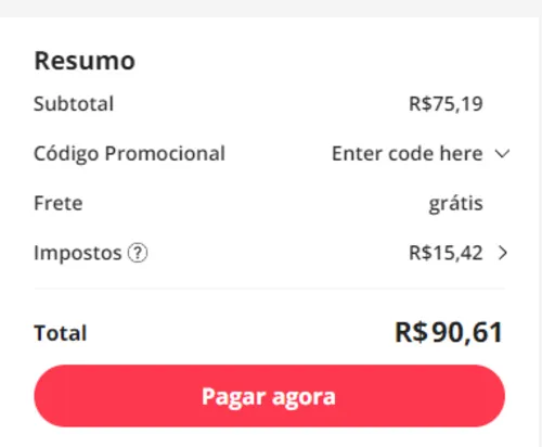 Imagem na descrição da promoção