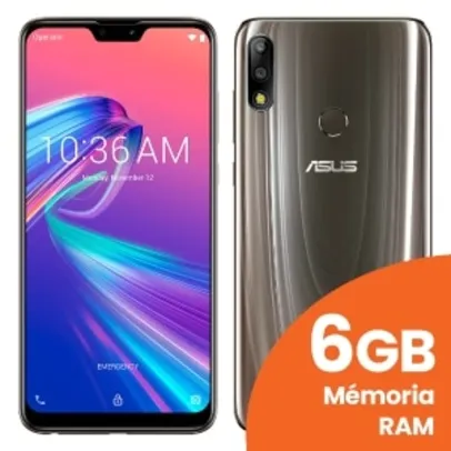 Smartphone ASUS Zenfone Max Pro M2, 6GB RAM, 64GB, Titanium TELA 6.26”, 12MP+5MP