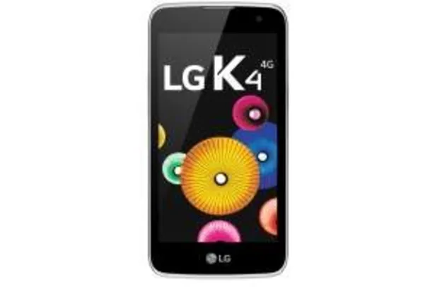 [Saraiva] Smartphone LG K4 Branco 4G Tela 4.5" Android 5.1 Câmera 5Mp Quad Core 1Ghz 8Gb por R$ 485