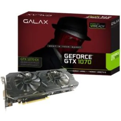 Galax GeForce GTX 1070 EX 8GB GDDR5 - R$1.544