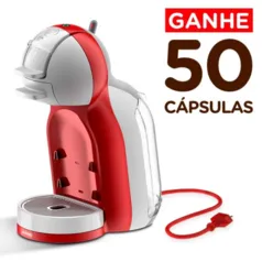 Mini Me Automática Máquina de Café Vermelha (110V) + 50 Cápsulas R$289