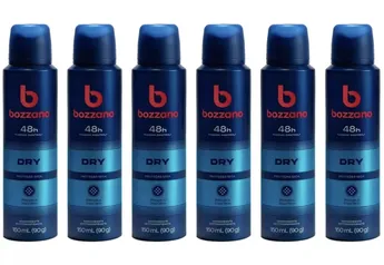 Desodorante Antitranspirante Aerossol Bozzano Dry com 6