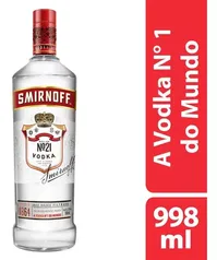 [Comprando 7unid] Vodka Destilada Garrafa 998ml Smirnoff