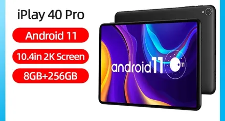 Tablet Iplay 40 Pro Gamer 256 gb rom 8gb ram Octa-Core Android 11 - Preto