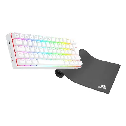 Teclado Mecanico Redragon Draconic K530W, 60% Brown, BT + Mousepad